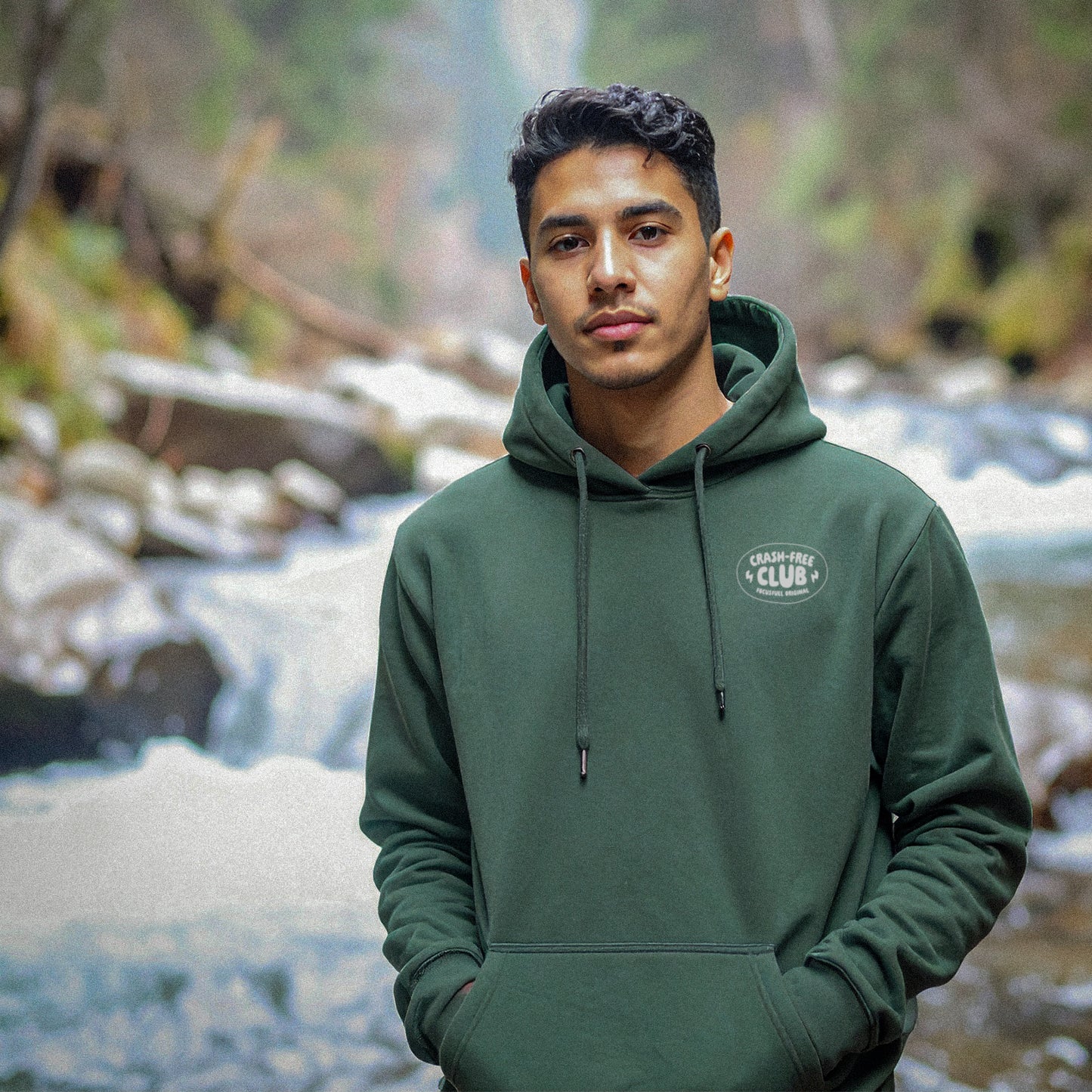 Crash Free Club Hoodie - Forest Green