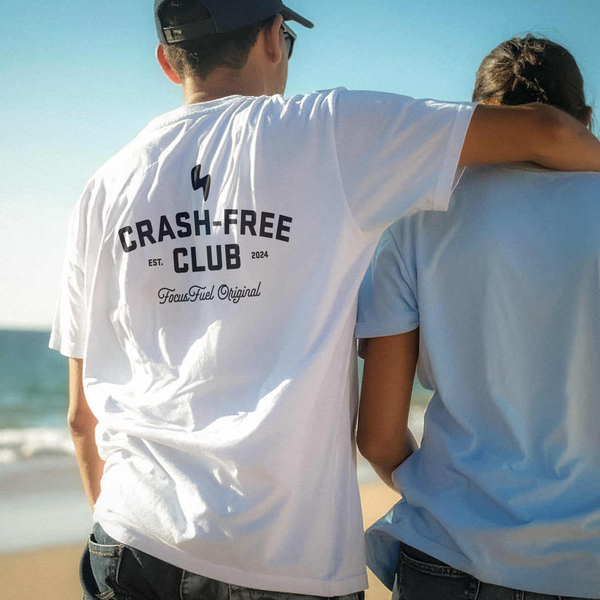 Crash Free Club Tee - White
