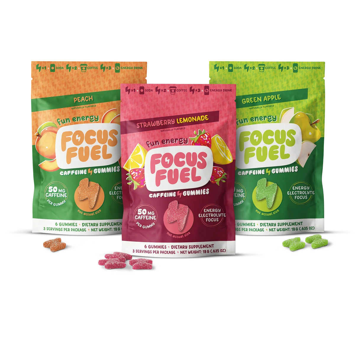 FocusFuel New Favorites On-the-go six-count flavor bundle