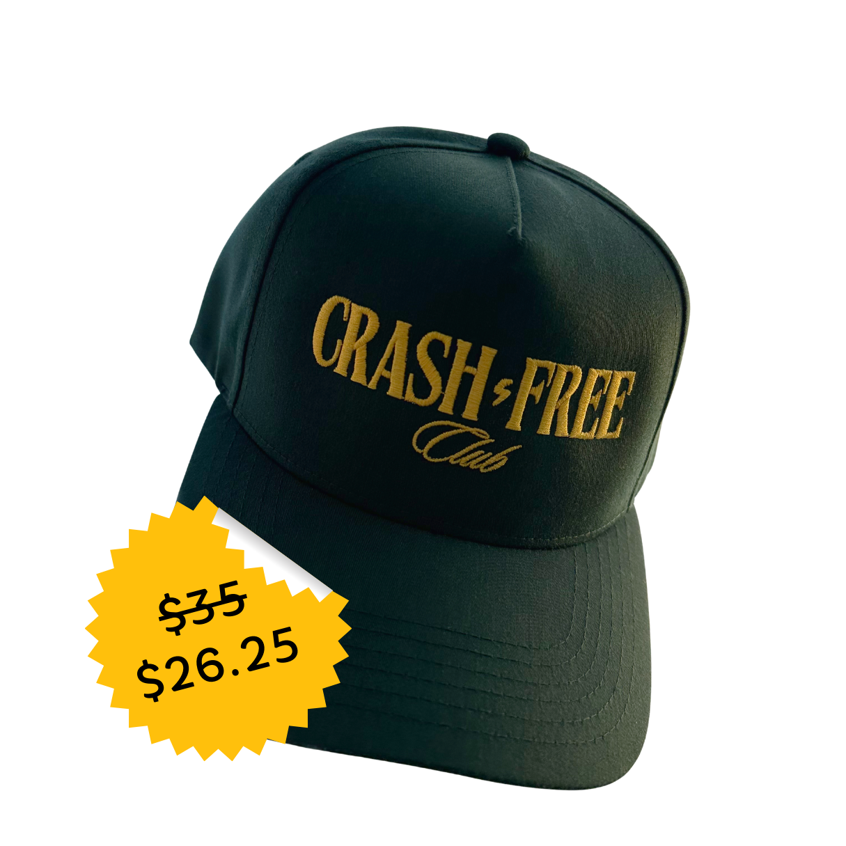 Crash Free Club Classic Cap – Green