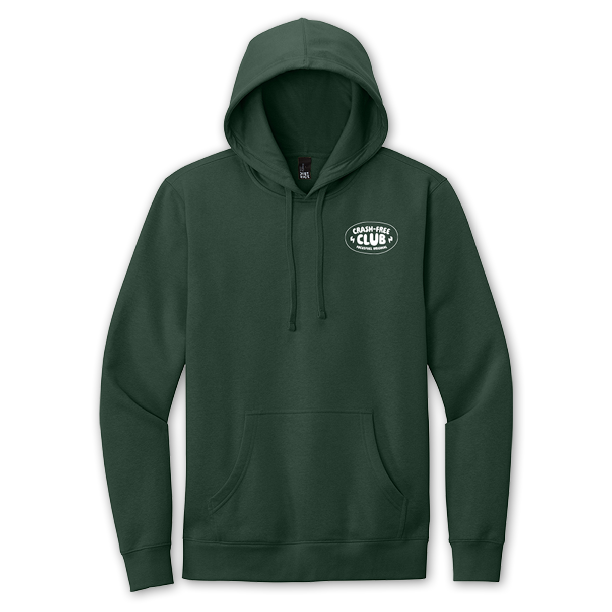 Crash Free Club Hoodie - Forest Green