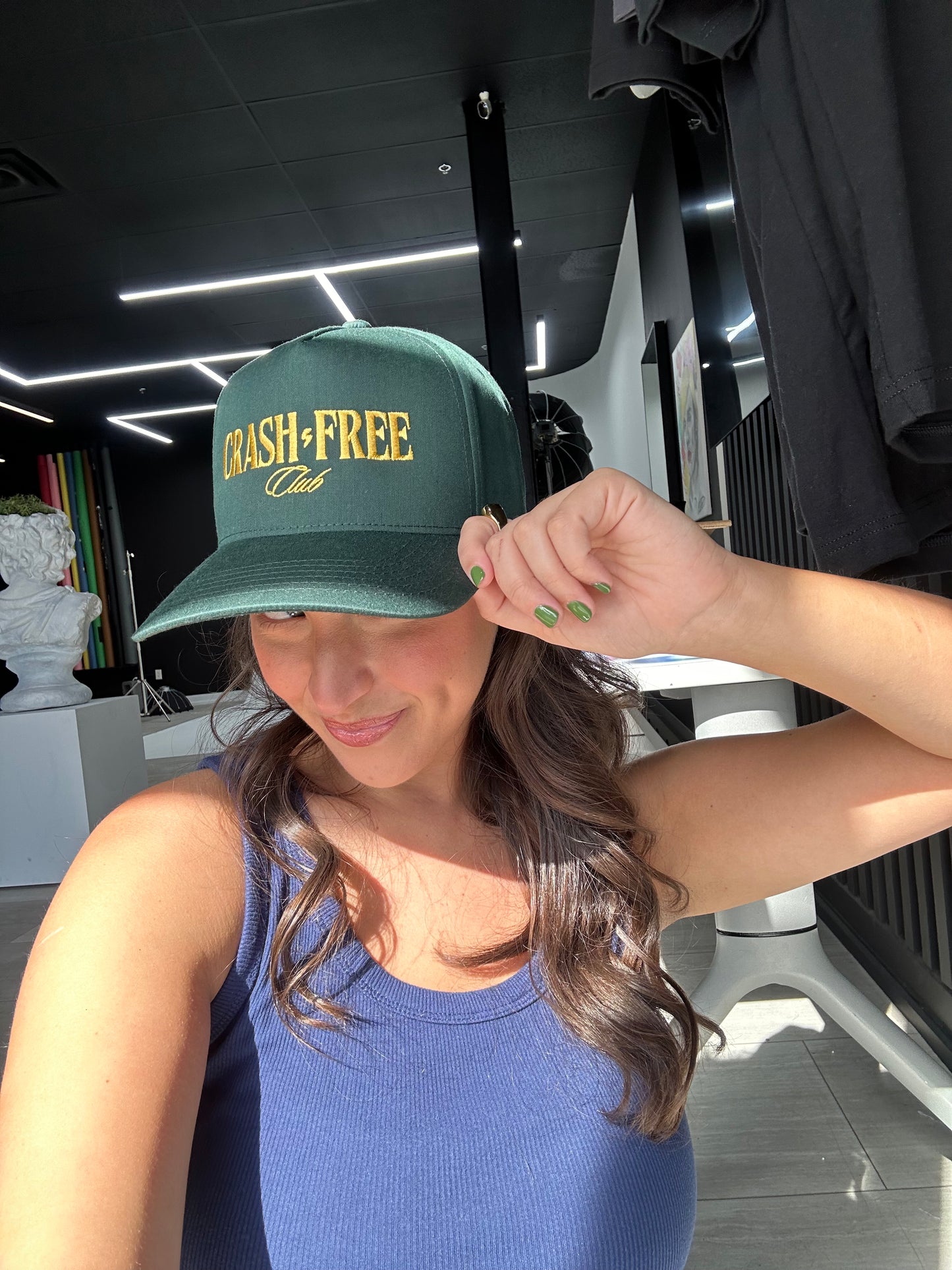 Crash Free Club Classic Cap – Green