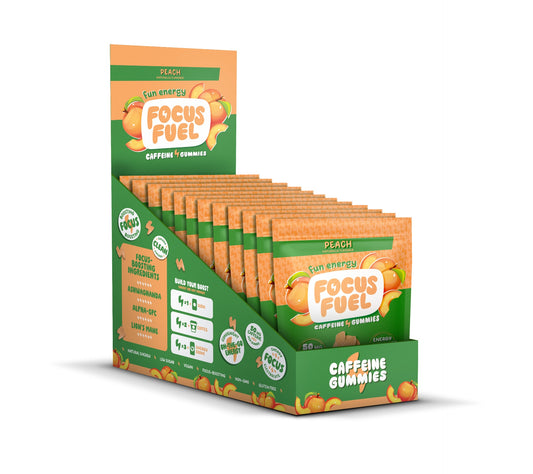 FocusFuel Peach Caddy 12-pack