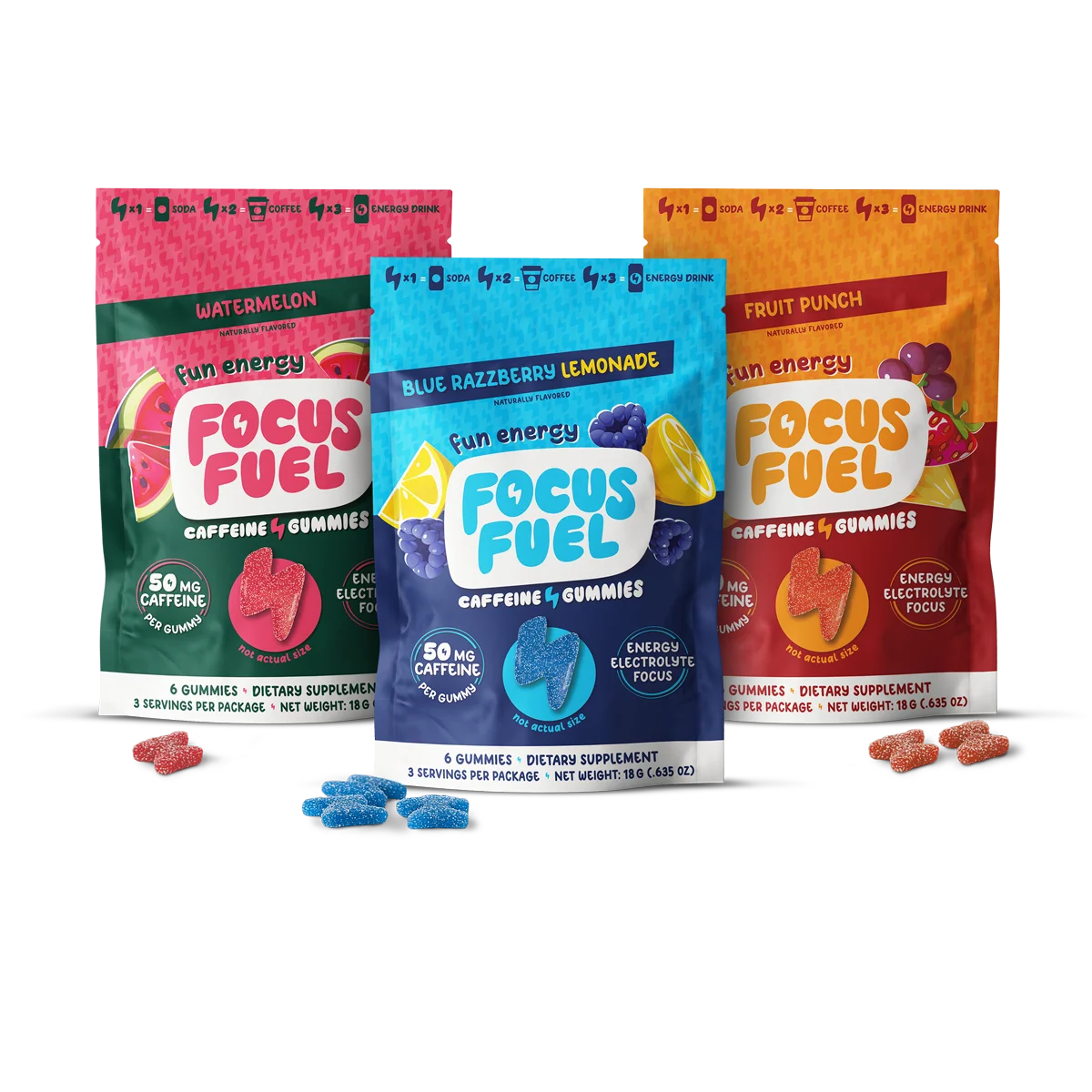 FocusFuel On-the-Go Sample Pack with classic flavors